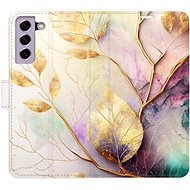 iSaprio flip pouzdro Gold Leaves 02 pro Samsung Galaxy S21 FE 5G - Phone Cover