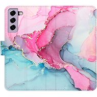 iSaprio flip pouzdro PinkBlue Marble pro Samsung Galaxy S21 FE 5G - Phone Cover
