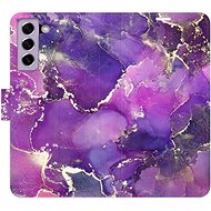 iSaprio flip case Purple Marble for Samsung Galaxy S21 FE 5G - Phone Cover