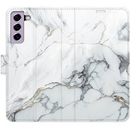 iSaprio flip pouzdro SilverMarble 15 pro Samsung Galaxy S21 FE 5G - Phone Cover