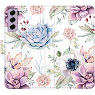 iSaprio flip pouzdro Succulents Pattern pro Samsung Galaxy S21 FE 5G - Phone Cover