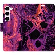 iSaprio flip pouzdro Abstract Dark 02 pro Samsung Galaxy S23 5G - Phone Cover