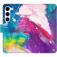 iSaprio flip pouzdro Abstract Paint 05 pro Samsung Galaxy S23 5G - Phone Cover