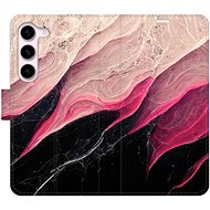 iSaprio flip pouzdro BlackPink Marble pro Samsung Galaxy S23 5G - Phone Cover