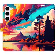 iSaprio flip pouzdro Colorful Mountains 02 pro Samsung Galaxy S23 5G - Phone Cover