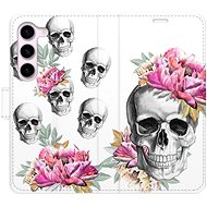 iSaprio flip pouzdro Crazy Skull pro Samsung Galaxy S23 5G - Phone Cover