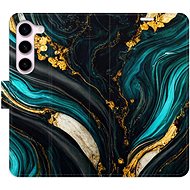 iSaprio flip case Dark Paint for Samsung Galaxy S23 5G - Phone Cover