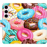 iSaprio flip pouzdro Donuts Pattern 02 pro Samsung Galaxy S23 5G - Phone Cover