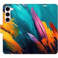 iSaprio flip pouzdro Orange Paint 02 pro Samsung Galaxy S23 5G - Phone Cover