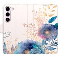 iSaprio flip case Ornamental Flowers 03 for Samsung Galaxy S23 5G - Phone Cover