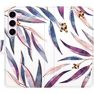 iSaprio flip case Ornamental Leaves for Samsung Galaxy S23 5G - Phone Cover