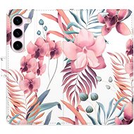 iSaprio flip pouzdro Pink Flowers 02 pro Samsung Galaxy S23 5G - Phone Cover