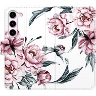 iSaprio flip pouzdro Pink Flowers pro Samsung Galaxy S23 5G - Phone Cover