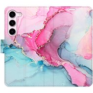 iSaprio flip pouzdro PinkBlue Marble pro Samsung Galaxy S23 5G - Phone Cover
