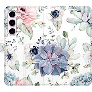 iSaprio flip pouzdro Succulents pro Samsung Galaxy S23 5G - Phone Cover