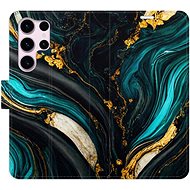 iSaprio flip case Dark Paint for Samsung Galaxy S23 Ultra - Phone Cover