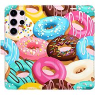 iSaprio flip pouzdro Donuts Pattern 02 pro Samsung Galaxy S23 Ultra - Phone Cover