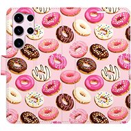 iSaprio flip pouzdro Donuts Pattern 03 pro Samsung Galaxy S23 Ultra - Phone Cover