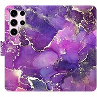 iSaprio flip case Purple Marble for Samsung Galaxy S23 Ultra - Phone Cover