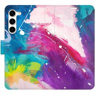 iSaprio flip case Abstract Paint 05 for Samsung Galaxy S23+ 5G - Phone Cover