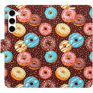 iSaprio flip pouzdro Donuts Pattern pro Samsung Galaxy S23+ 5G - Phone Cover