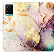 iSaprio flip pouzdro Gold Leaves 02 pro Vivo Y21 / Y21s / Y33s - Phone Cover