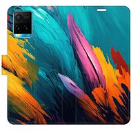 iSaprio flip pouzdro Orange Paint 02 pro Vivo Y21 / Y21s / Y33s - Phone Cover