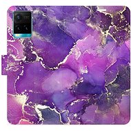iSaprio flip pouzdro Purple Marble pro Vivo Y21 / Y21s / Y33s - Phone Cover