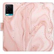 iSaprio flip pouzdro RoseGold Marble pro Vivo Y21 / Y21s / Y33s - Phone Cover
