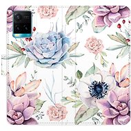 iSaprio flip pouzdro Succulents Pattern pro Vivo Y21 / Y21s / Y33s - Phone Cover