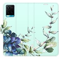 iSaprio flip pouzdro Blue Flowers pro Vivo Y21 / Y21s / Y33s - Phone Cover
