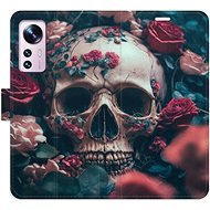 iSaprio flip pouzdro Skull in Roses 02 pro Xiaomi 12 / 12X - Phone Cover