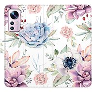 iSaprio flip case Succulents Pattern for Xiaomi 12 / 12X - Phone Cover