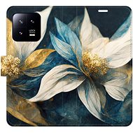 iSaprio flip case Gold Flowers for Xiaomi 13 - Phone Cover