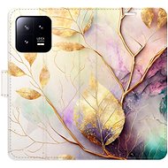 iSaprio flip case Gold Leaves 02 for Xiaomi 13 - Phone Cover