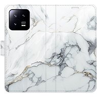 iSaprio flip pouzdro SilverMarble 15 pro Xiaomi 13 - Phone Cover