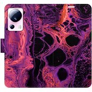 iSaprio flip pouzdro Abstract Dark 02 pro Xiaomi 13 Lite - Phone Cover