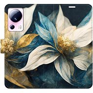 iSaprio flip pouzdro Gold Flowers pro Xiaomi 13 Lite - Phone Cover