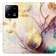 iSaprio flip pouzdro Gold Leaves 02 pro Xiaomi 13 Pro - Phone Cover