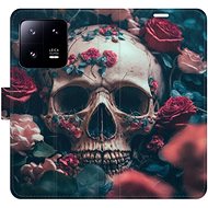 iSaprio flip pouzdro Skull in Roses 02 pro Xiaomi 13 Pro - Phone Cover