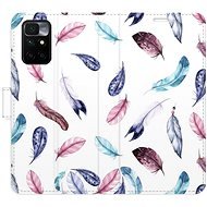 iSaprio flip pouzdro Colorful Feathers pro Xiaomi Redmi 10 - Phone Cover