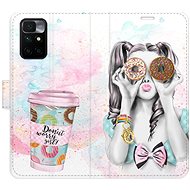 iSaprio flip pouzdro Donut Worry Girl pro Xiaomi Redmi 10 - Phone Cover