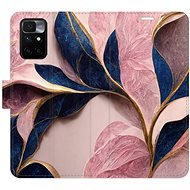 iSaprio flip puzdro Pink Leaves pre Xiaomi Redmi 10 - Kryt na mobil