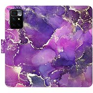 iSaprio flip pouzdro Purple Marble pro Xiaomi Redmi 10 - Phone Cover