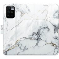 iSaprio flip pouzdro SilverMarble 15 pro Xiaomi Redmi 10 - Phone Cover