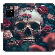 iSaprio flip pouzdro Skull in Roses 02 pro Xiaomi Redmi 10 - Phone Cover