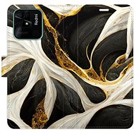 iSaprio flip pouzdro BlackGold Marble pro Xiaomi Redmi 10C - Phone Cover