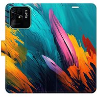 iSaprio flip pouzdro Orange Paint 02 pro Xiaomi Redmi 10C - Phone Cover