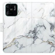 iSaprio flip pouzdro SilverMarble 15 pro Xiaomi Redmi 10C - Phone Cover