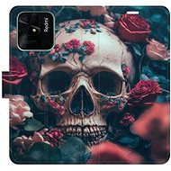 iSaprio flip case Skull in Roses 02 for Xiaomi Redmi 10C - Phone Cover